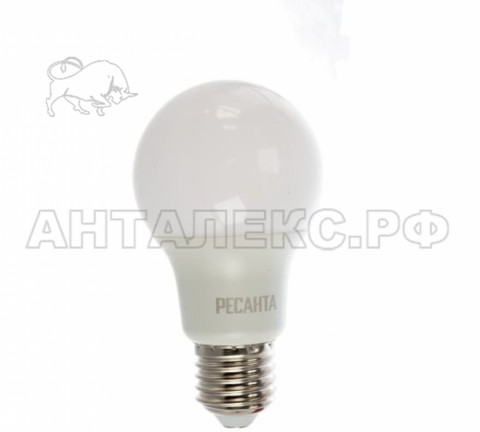 Лампа Ресанта, светодиодная LL-R-A60-7W-230-3K-E27 (груша, 7Вт, тепл., Е27)